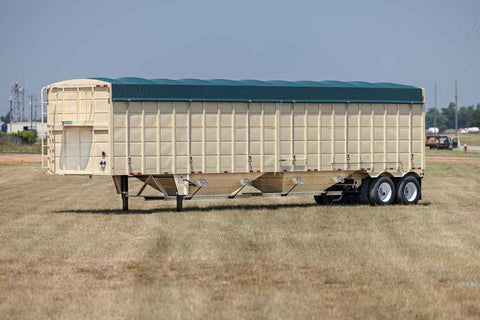 Harrell Ag Harvest Hopper full trailer view in field