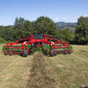 Enorossi CR-850 basket bar rake working on uneven terrain