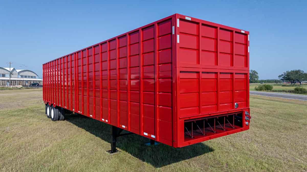 Harrell Ag Drying Van detached body unit positioned on site