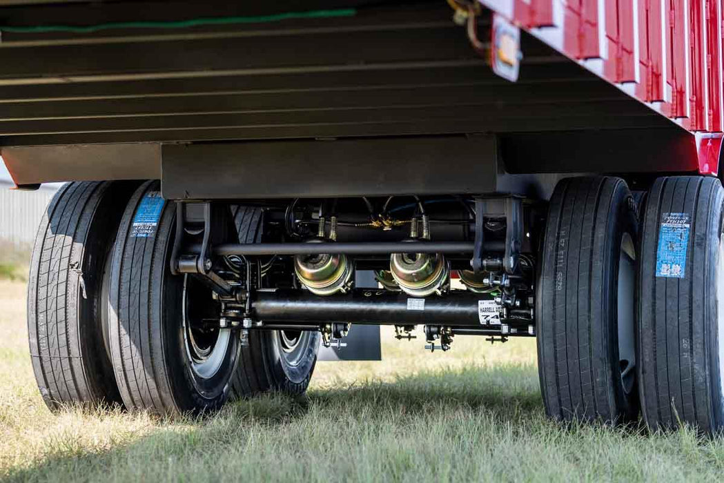 Harrell Ag Drying Van axle and low-profile tire assembly