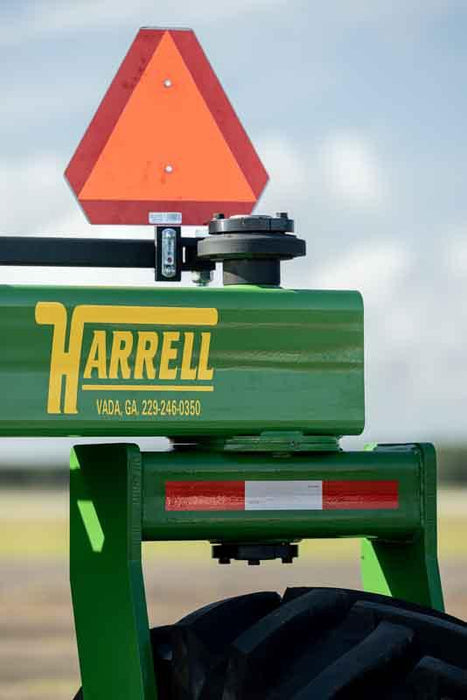 Harrell Ag Rock-N-Root Rake full attachment view from rear