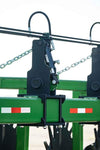 Harrell Ag Rock-N-Root Rake hitch and frame connection detail
