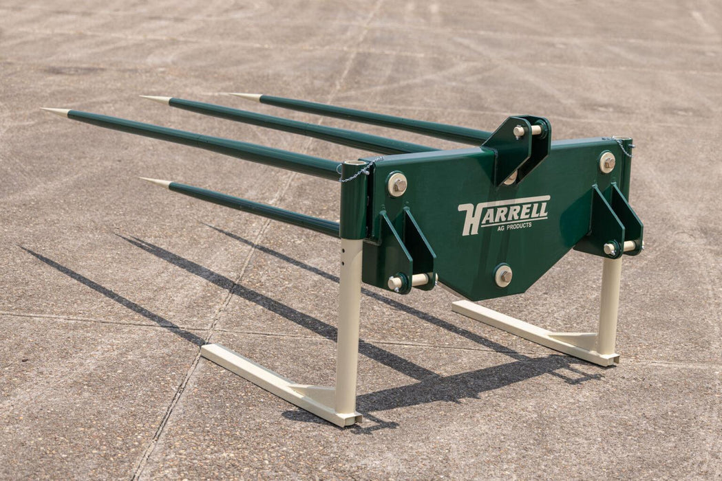 Harrell Ag cotton spear attachment mounted on frame view