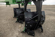 Harrell Ag In-Furrow Land Plow 9400 side view of moldboard plow bottoms and shank assemblies for tractor tillage.