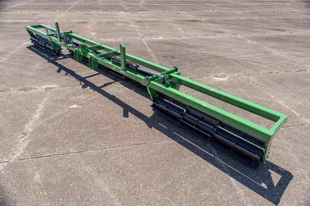 Harrell Ag Crop Roller Crimper staggered blade roller design for rolling and crimping cover crops