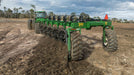 Harrell Ag Rock-N-Root Rake wide-angle field operation view