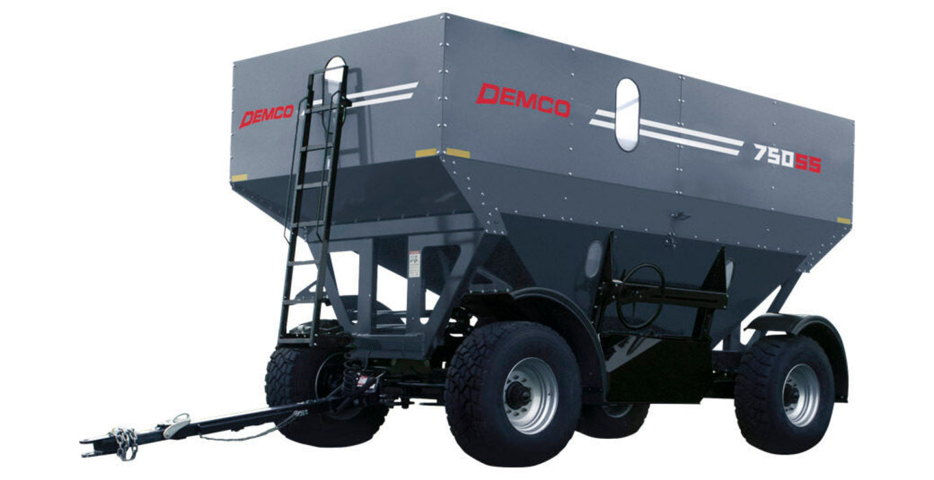 Demco 750 SS grain wagon with 750-bushel gravity-flow grain box