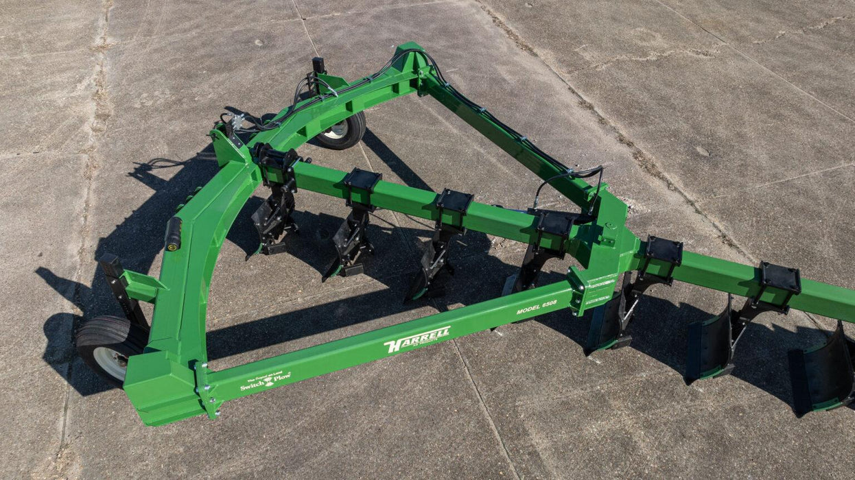 Harrell Ag On-Land Switch Plow 6508 HD front hitch and frame view