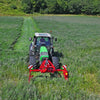 Rear tractor view with Enorossi front hitch sickle bar mower
