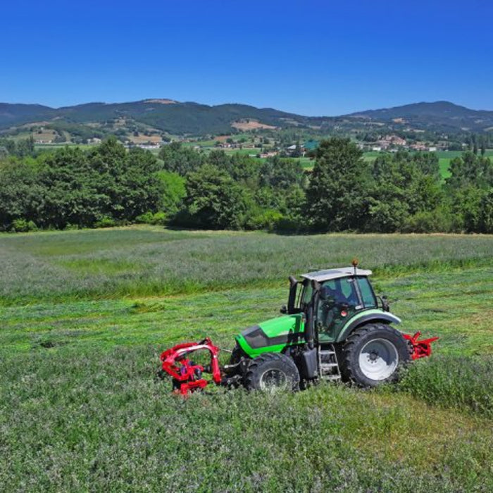 Enorossi BFF mower operating on uneven terrain