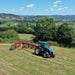Enorossi CR-850 basket bar rake ready for forage raking cycle