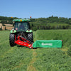 Tractor mowing with Enorossi disc mower DM in open field