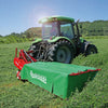 Side view of Enorossi disc mower DM with swath formation