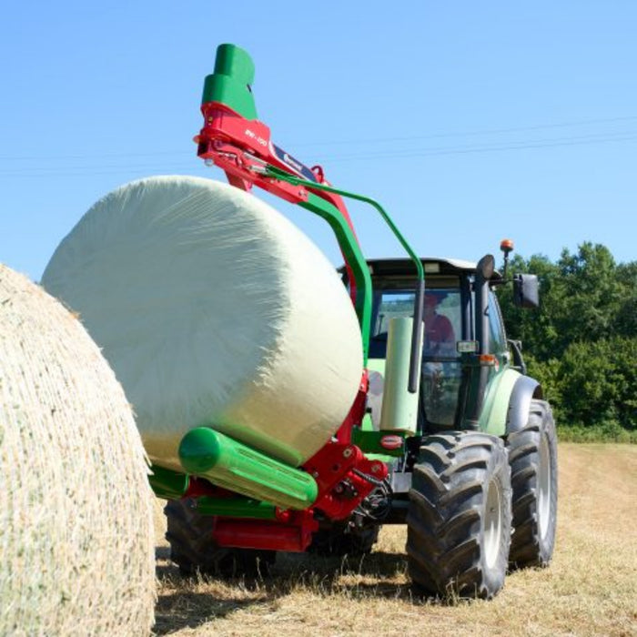 Rear control and hydraulic layout of Enorossi BW mounted bale wrapper