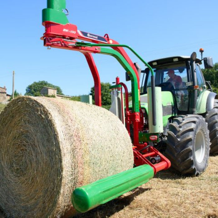 Enorossi BW 100 EVO satellite bale wrapper with self-loading system