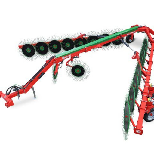 Enorossi MASTER RAKE V-frame rear joint wheel rake side view