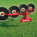 Enorossi Inline Forage Rake RP operating on grass field