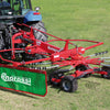 Enorossi RR 420 EVO single rotor hay rake forming windrow in field