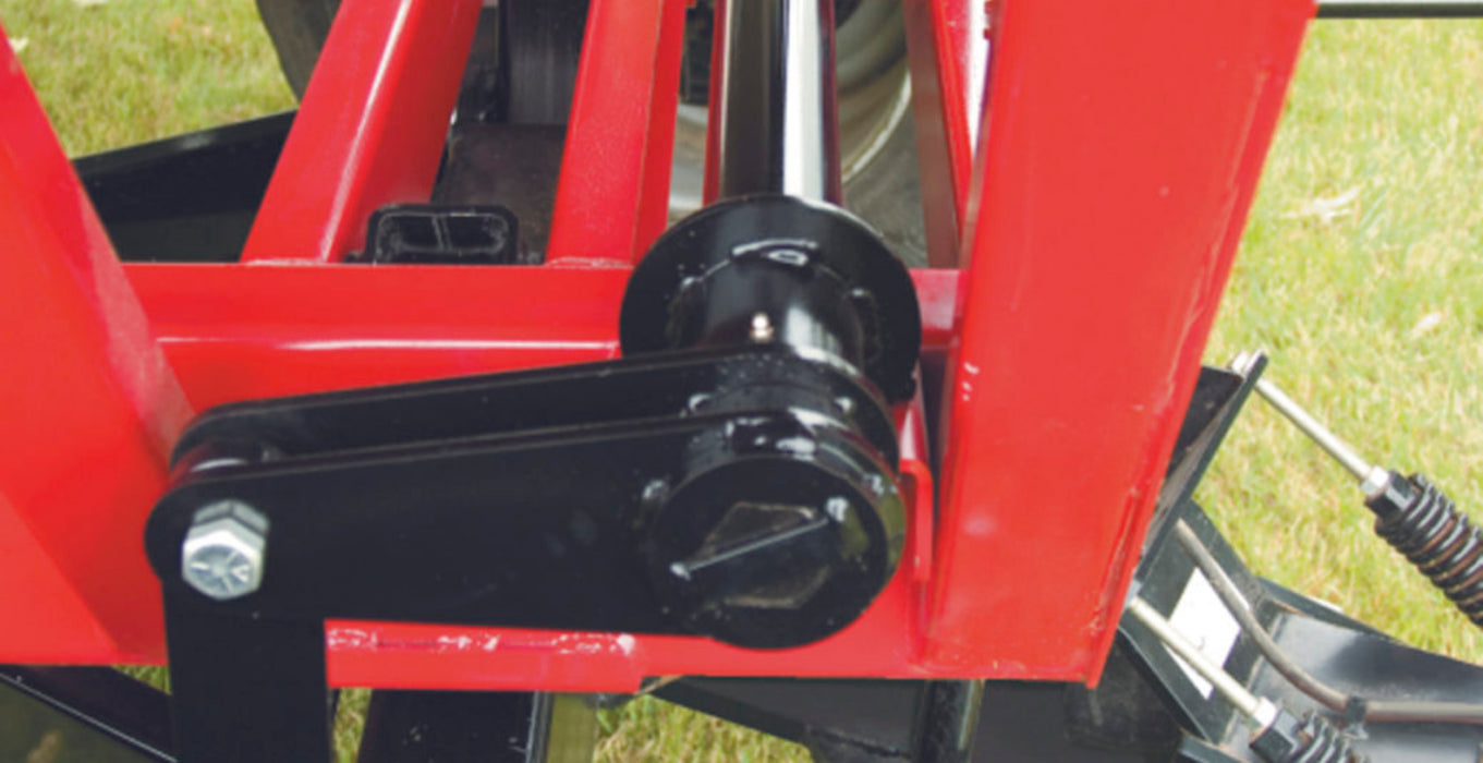 Operator access area and controls on Demco 650 SS grain wagon