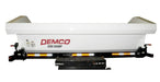 Demco side dump truck box side profile mounted on chassis