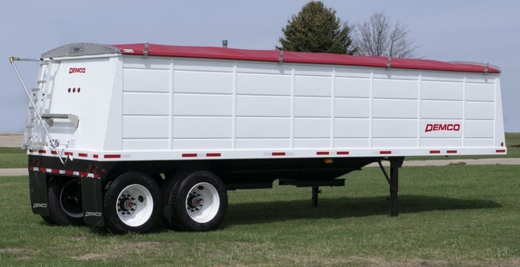 Demco Steel Hopper-Bottom Grain Trailer