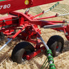 Enorossi TRACER 780 double rotary hay rake folded or transport position