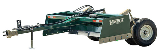 Harrell Ag Pull-Type Box Scraper with towing hitch, leveling blade, and rear wheels