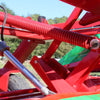 Center pivot and frame linkage detail on Enorossi DMC TREX disc mower