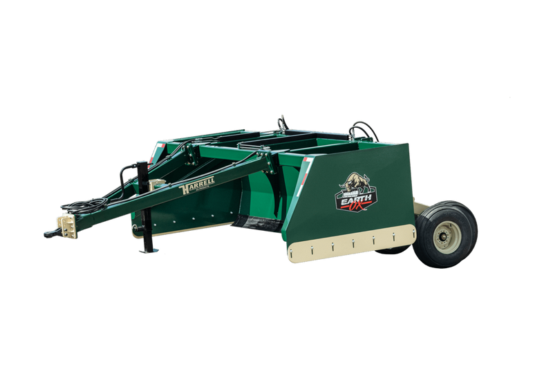 Harrell Ag Earth Ox Earth Mover side view on white background