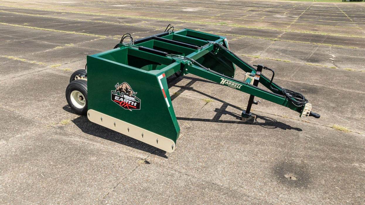 Harrell Ag Earth Ox Earth Mover front hitch and tow arm configuration