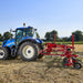 Enorossi ENODUO double rotor hay rake mounted behind agricultural tractor
