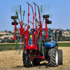 Enorossi ENODUO 610 double rotor hay rake transport position