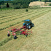 Enorossi ENODUO 780 double rotary rake working across cut hay rows