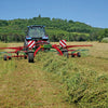 Enorossi ENODUO 780 double rotary hay rake forming central swath