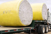 Harrell Ag Module 8 Express cotton module trailer carrying two round cotton modules