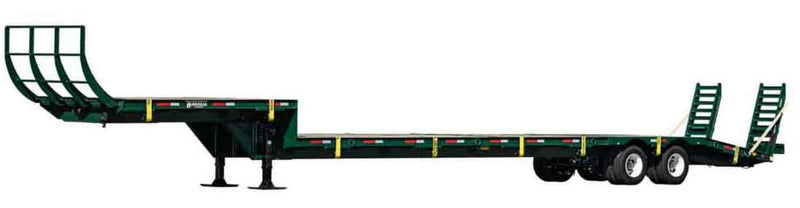 Harrell Ag Module 8 Express cotton module trailer with flat-lay deck for harvest transport
