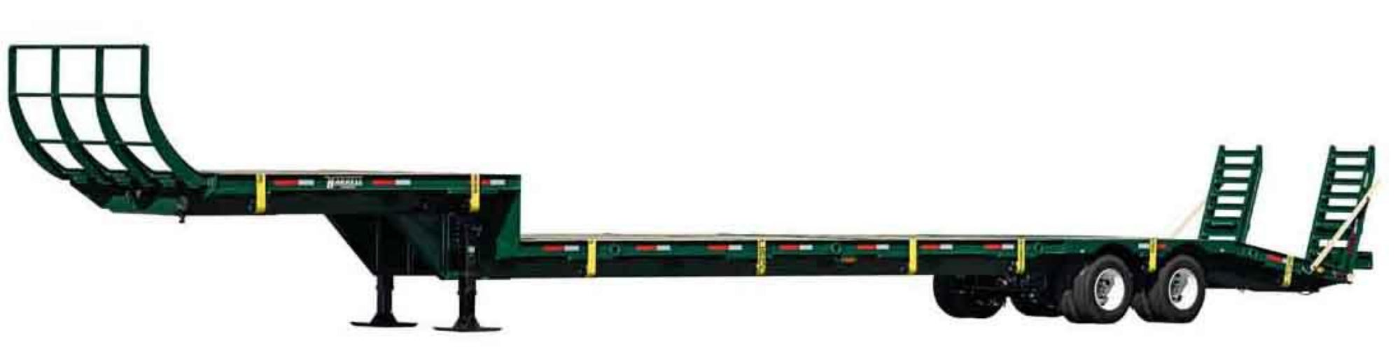 Harrell Ag Module 8 Express cotton module trailer with flat-lay deck for harvest transport