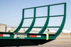 Harrell Ag Module 8 Express cotton module trailer rear view with loading ramp raised