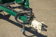 Harrell Ag Pull-Type Box Scraper towing hitch with hydraulic hose connections