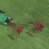 Enorossi TRACER 780 double rotary rake trailed configuration behind tractor