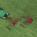 Enorossi TRACER 780 double rotary rake trailed configuration behind tractor
