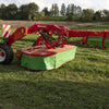 Enorossi TREX CP disc mower operating on left side of tractor