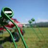 Close-up of tine and rotor component on Enorossi VORTEX G4 rotary tedder