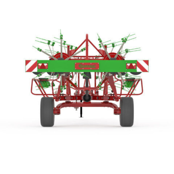 Rear transport view of Enorossi VORTEX G8-980 PROFILINE hay tedder