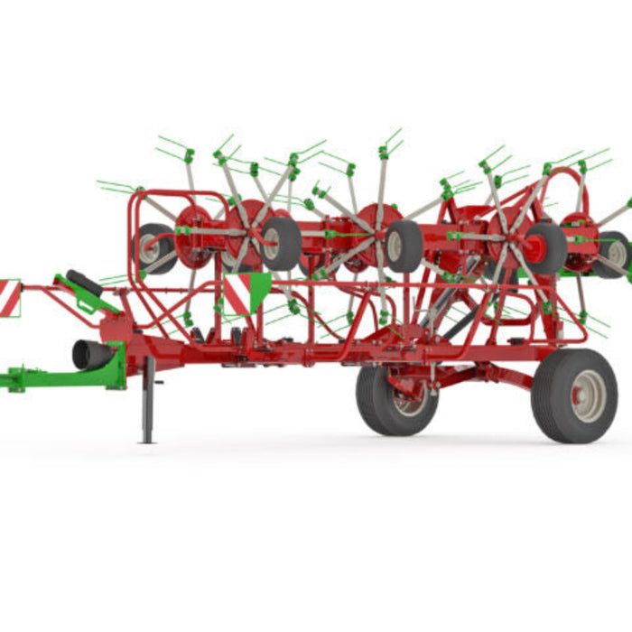 Side transport configuration of Enorossi VORTEX G8-980 PROFILINE hay tedder
