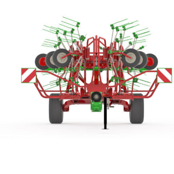 Rotor and tine assembly on Enorossi VORTEX G8-980 PROFILINE rotary hay tedder