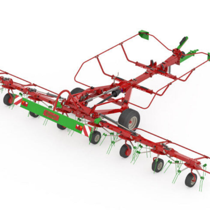 Rear frame and Enorossi branding on VORTEX G8-980 PROFILINE hay tedder