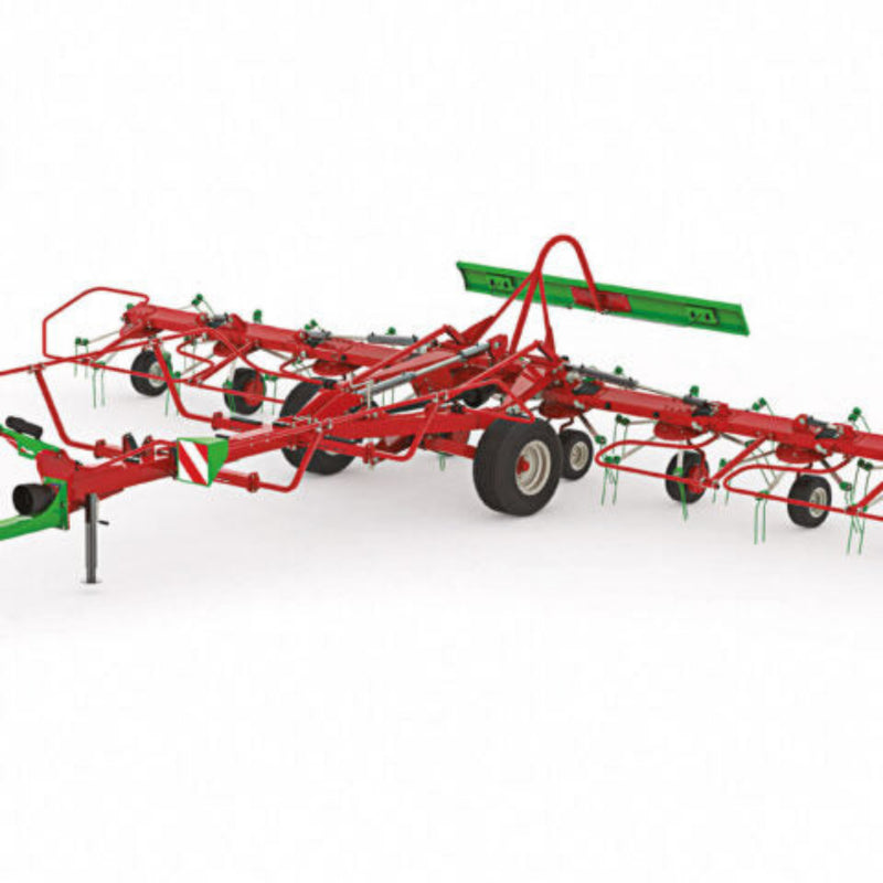 Enorossi VORTEX G8-980 PROFILINE hay tedder with transport chassis and rotary rotors